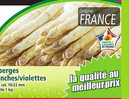 Asperges blanches/violettes