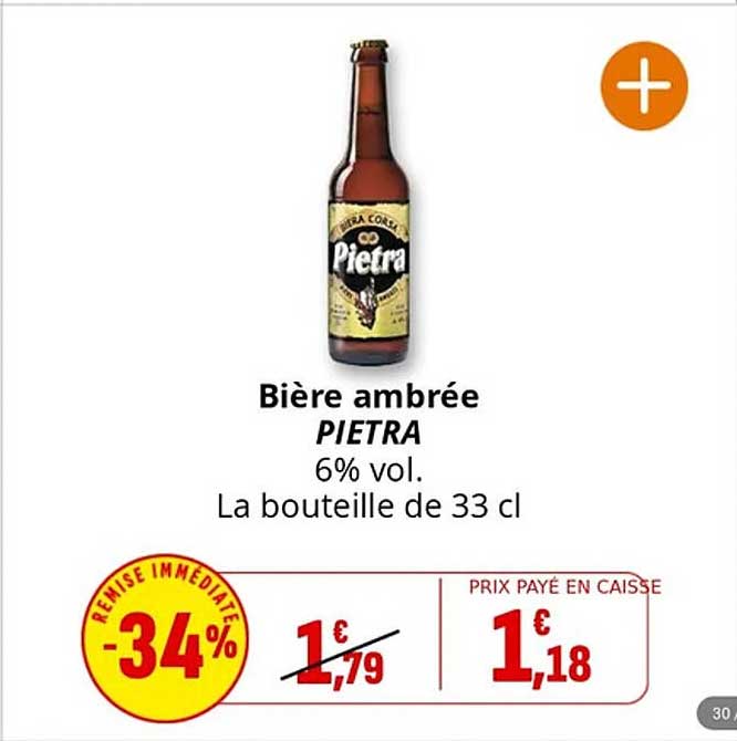Bière ambrée PIETRA