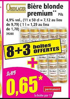 Bière blonde premium