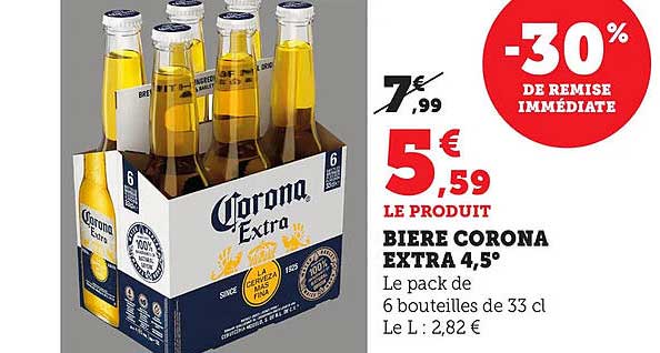 BIERE CORONA EXTRA 4,5°