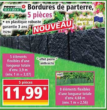 Bordures de parterre, 5 pièces