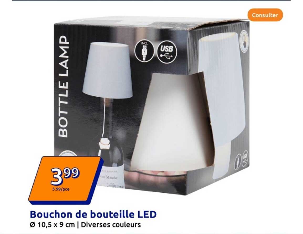 Bouchon de bouteille LED