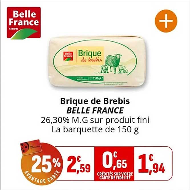Brique de Brebis BELLE FRANCE