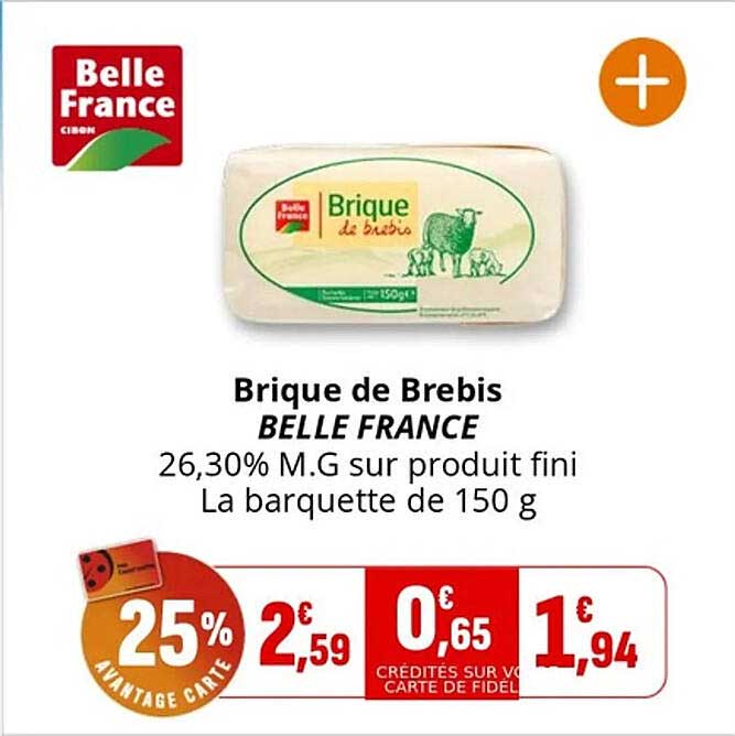 Brique de Brebis BELLE FRANCE