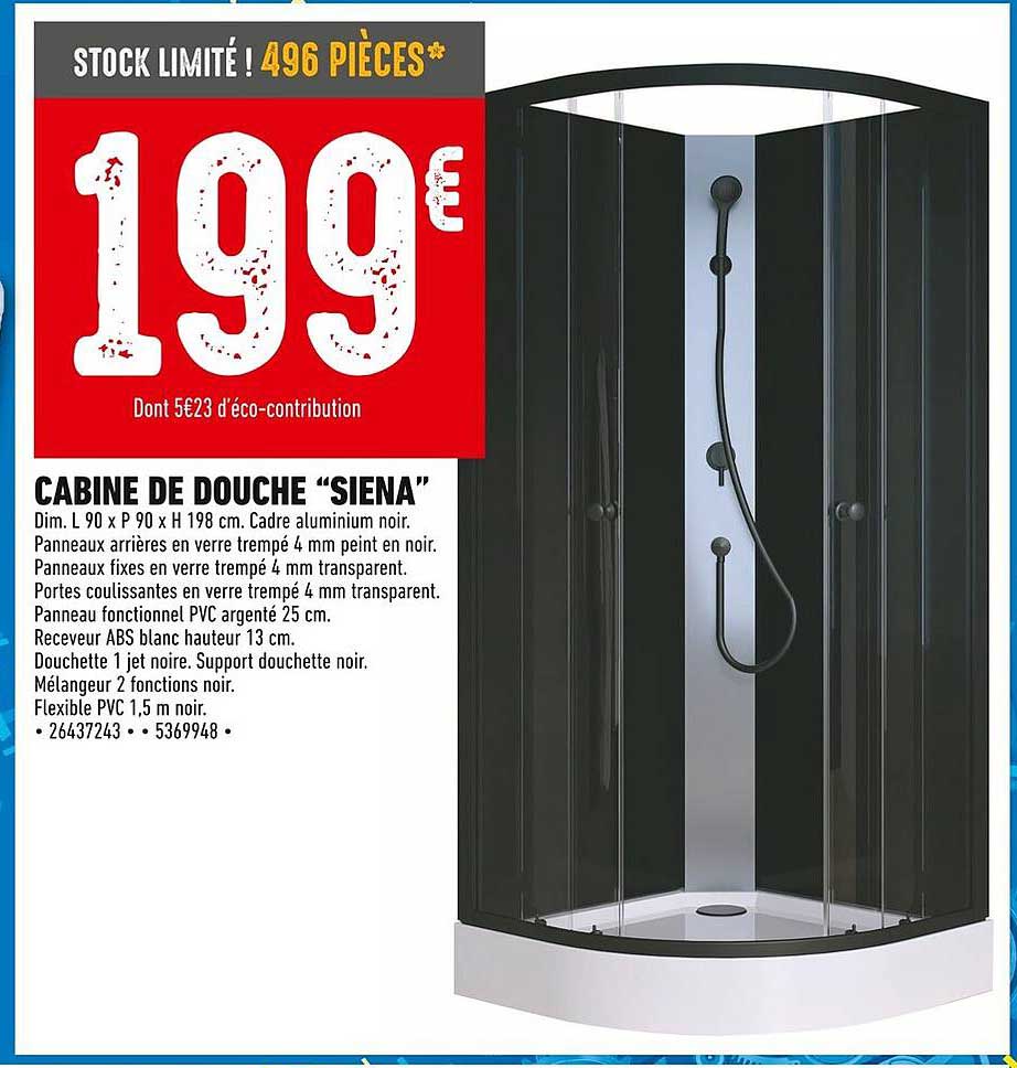 CABINE DE DOUCHE “SIENA”