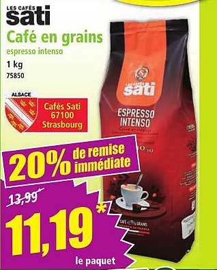 Café en grains espresso intenso