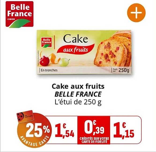Cake aux fruits BELLE FRANCE