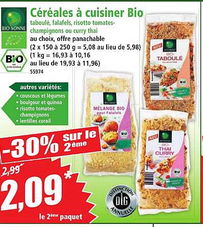 Céréales à cuisiner Bio