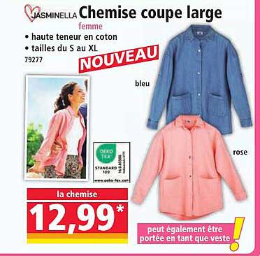 Chemise coupe large