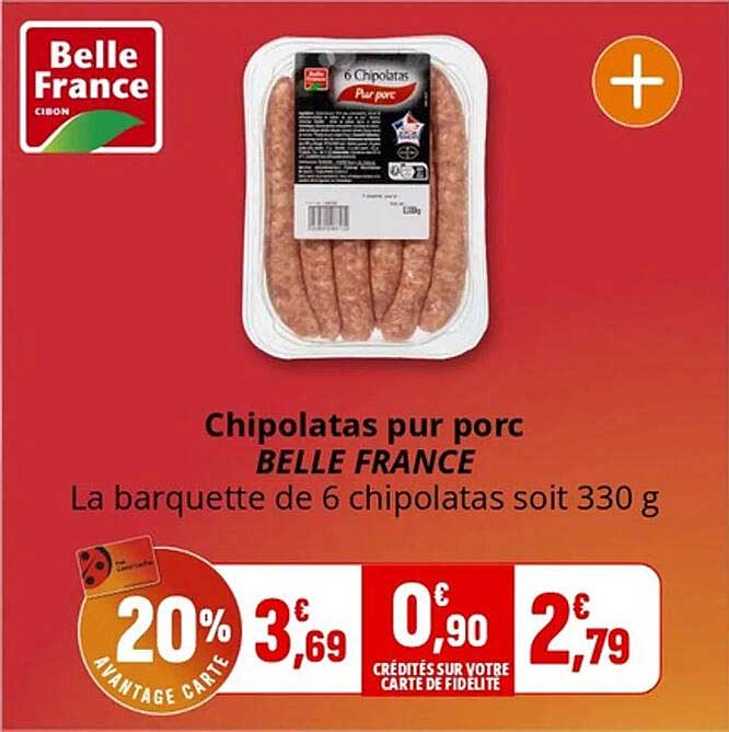 Chipolatas pur porc
