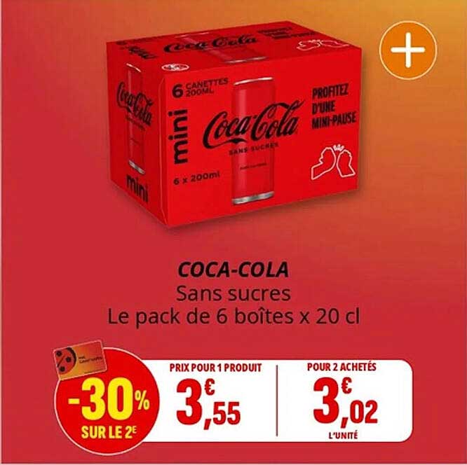 COCA-COLA Sans sucres