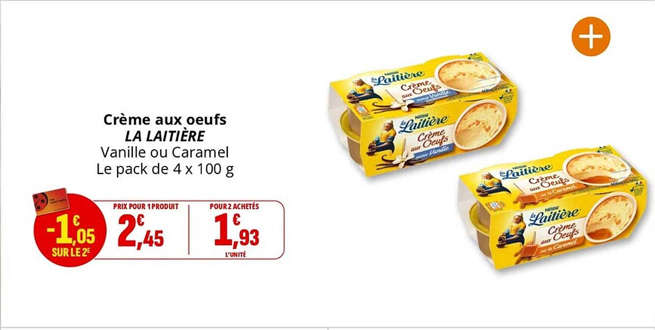 Crème aux oeufs LA LAITIÈRE