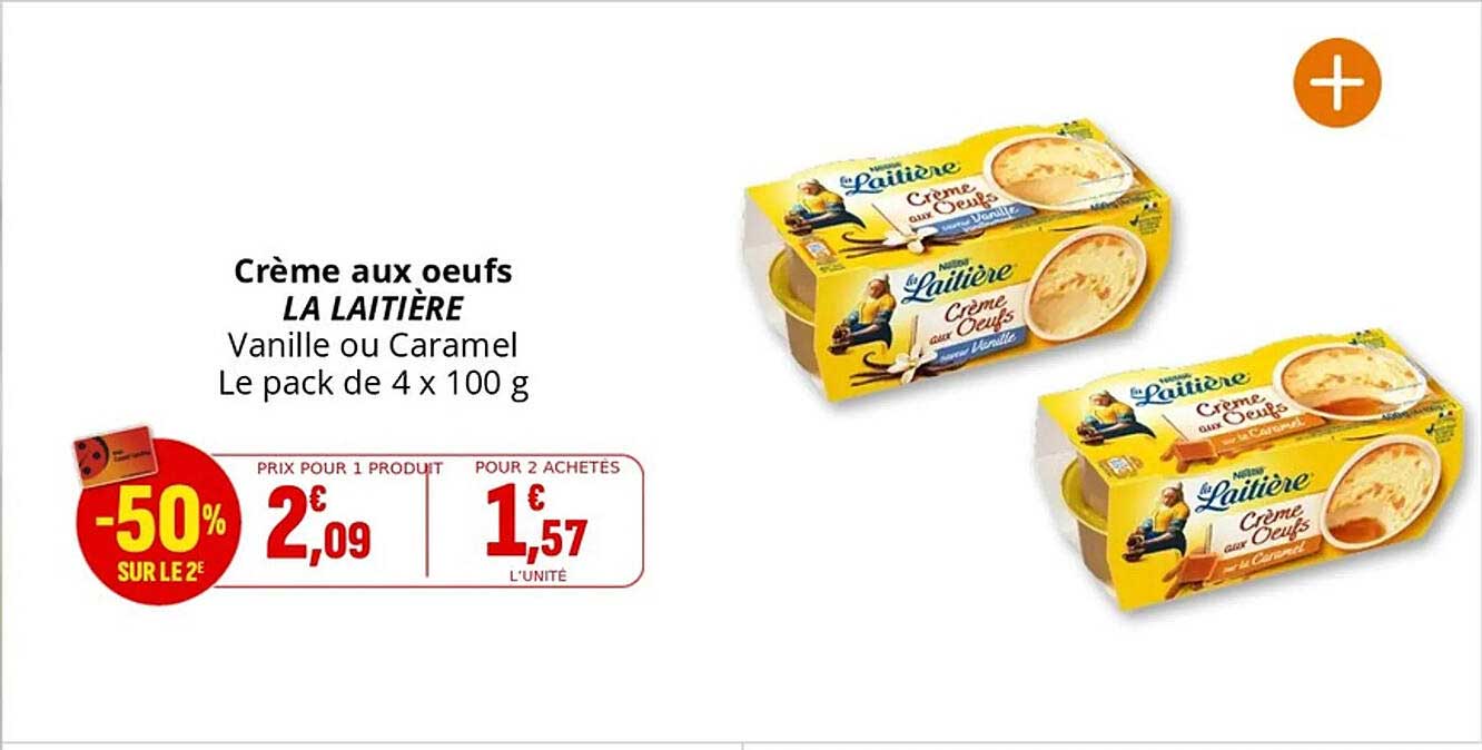 Crème aux oeufs LA LAITIÈRE