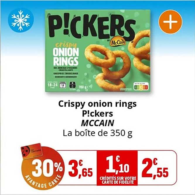 Crispy onion rings P!ckers McCain