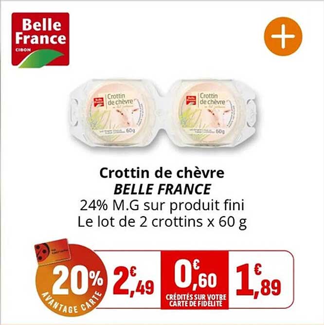 Crottin de chèvre BELLE FRANCE