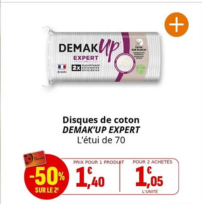 Disques de coton DEMAK’UP EXPERT L’étui de 70