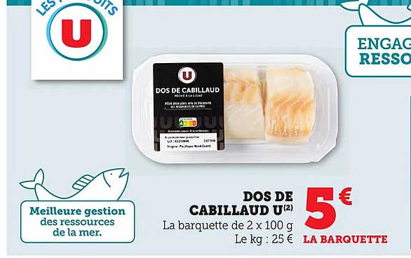 DOS DE CABILLAUD U