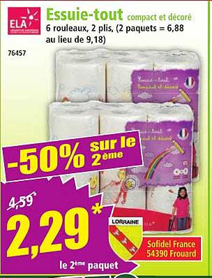 Essuie-tout compact et décoré