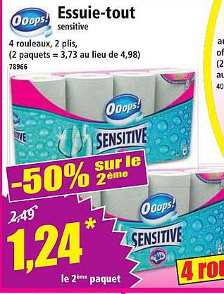 Essuie-tout sensitive