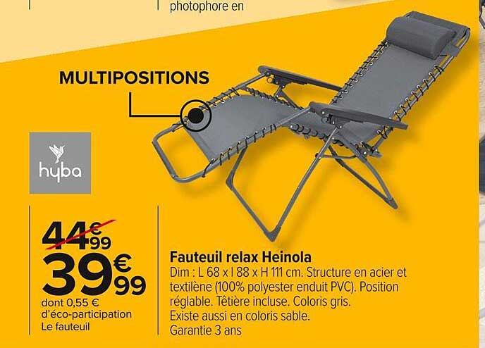 Fauteuil relax Heinola
