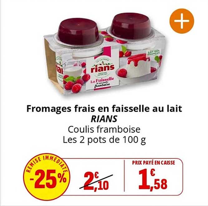 Fromages frais en faisselle au lait RIANS