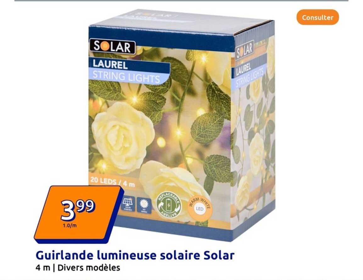 Guirlande lumineuse solaire Solar