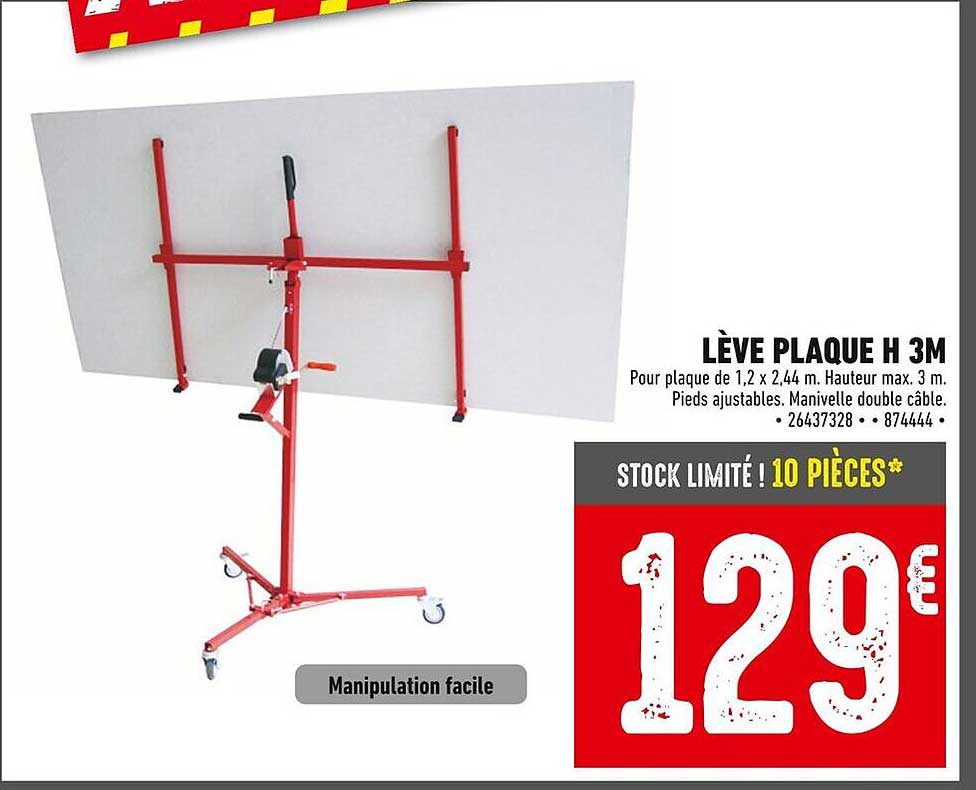 LÈVE PLAQUE H 3M