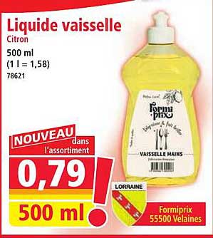 Liquide vaisselle Citron 500 ml