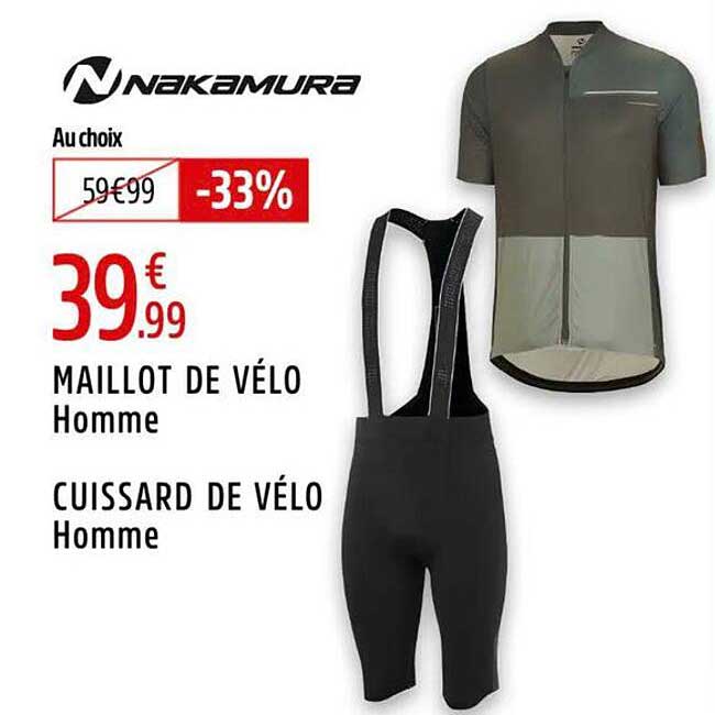 MAILLOT DE VÉLO Homme et CUISSARD DE VÉLO Homme