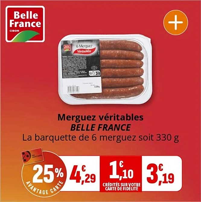 Merguez véritables BELLE FRANCE