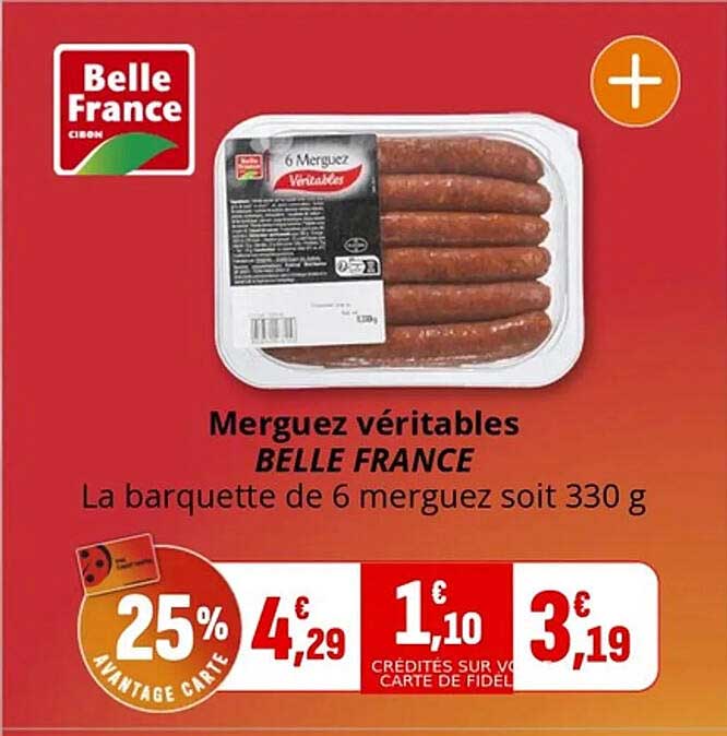 Merguez véritables BELLE FRANCE