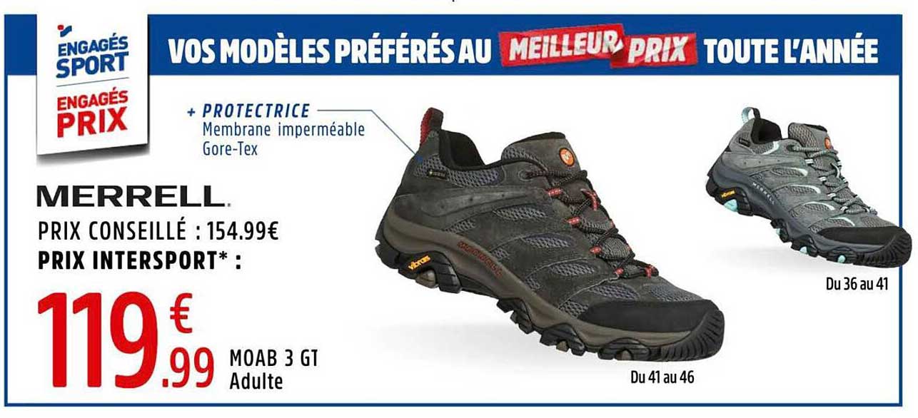 MERRELL MOAB 3 GT Adulte