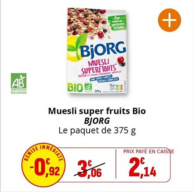 Muesli super fruits Bio BJORG