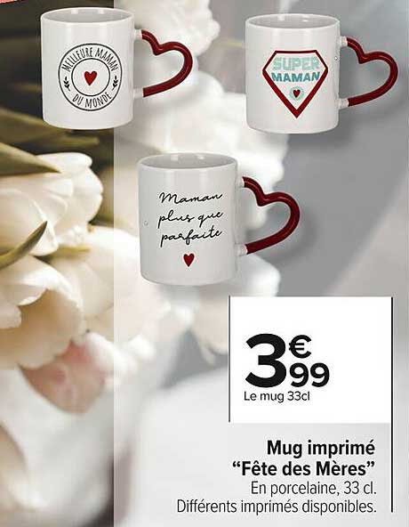 Mug imprimé "Fête des Mères"