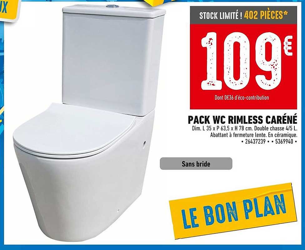 PACK WC RIMLESS CARÉNÉ
