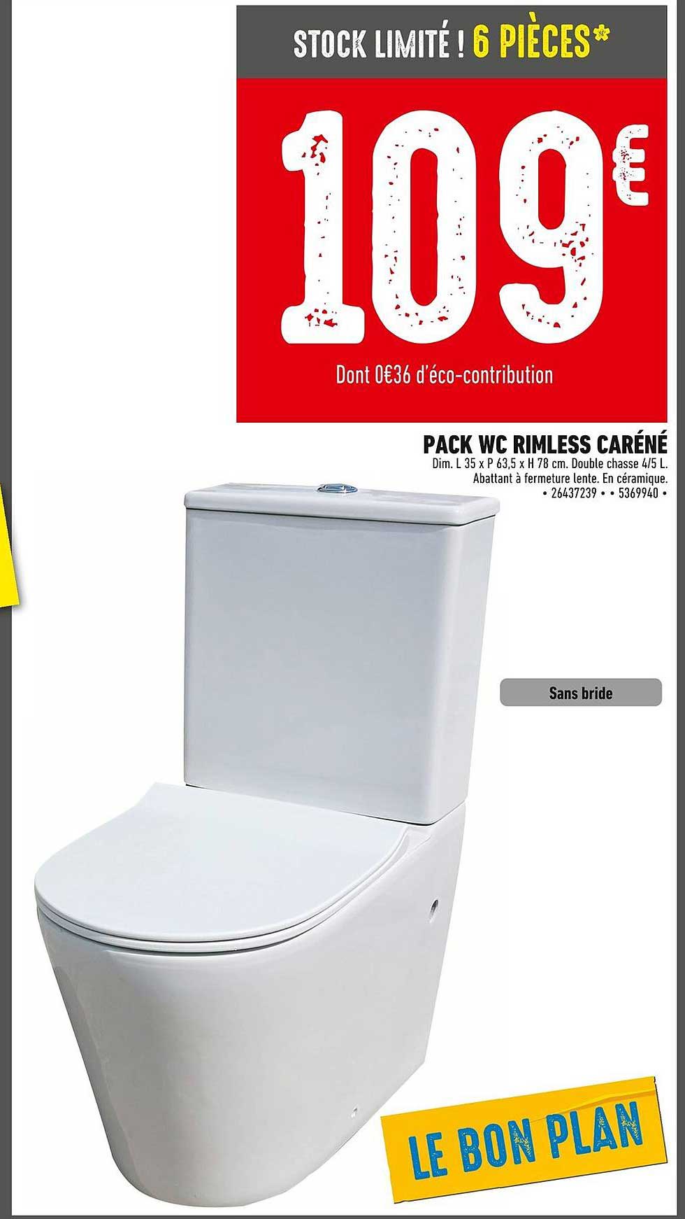 PACK WC RIMLESS CARÉNÉ