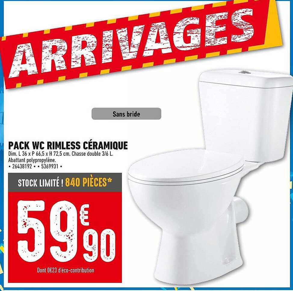 PACK WC RIMLESS CÉRAMIQUE