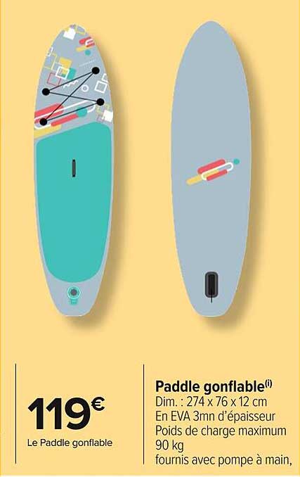 Paddle gonflable