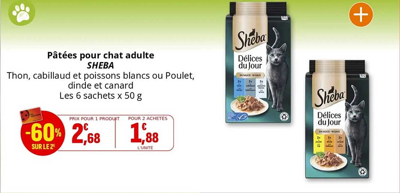Pâtées pour chat adulte SHEBA