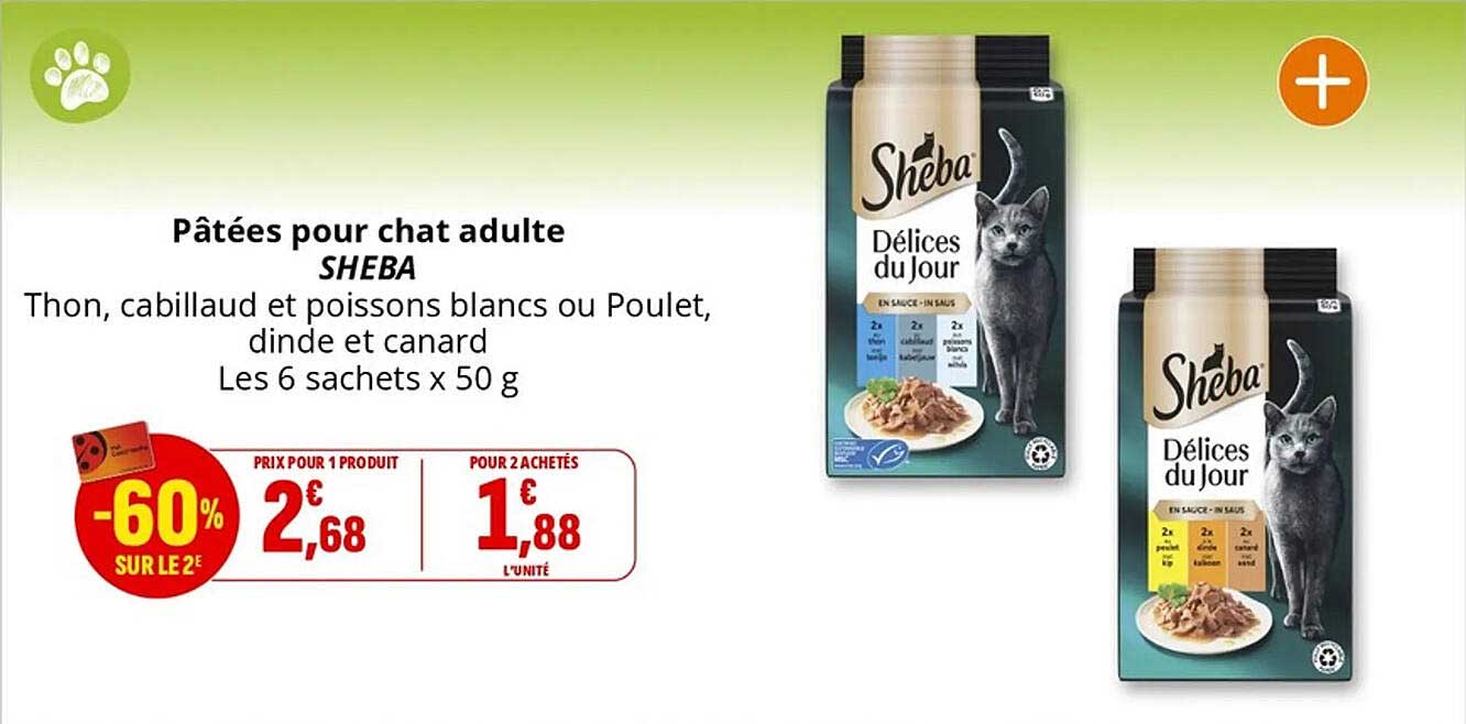 Pâtées pour chat adulte SHEBA