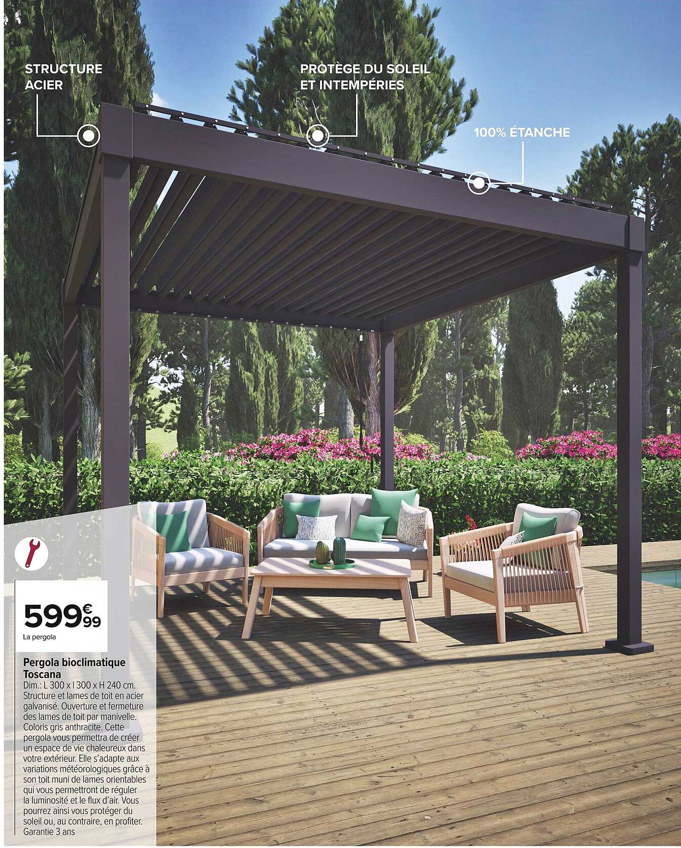 Pergola bioclimatique Toscano