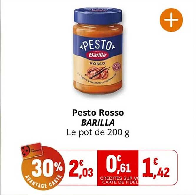 Pesto Rosso BARILLA Le pot de 200 g