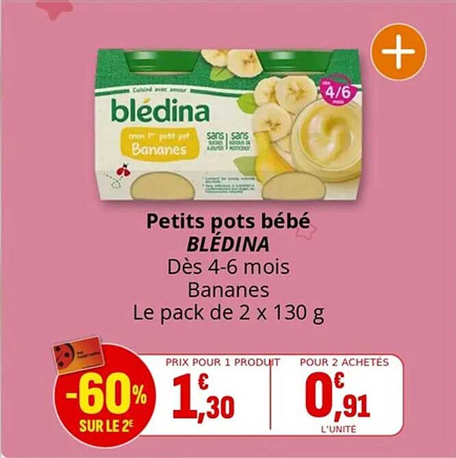 Petits pots bébé BLÉDINA