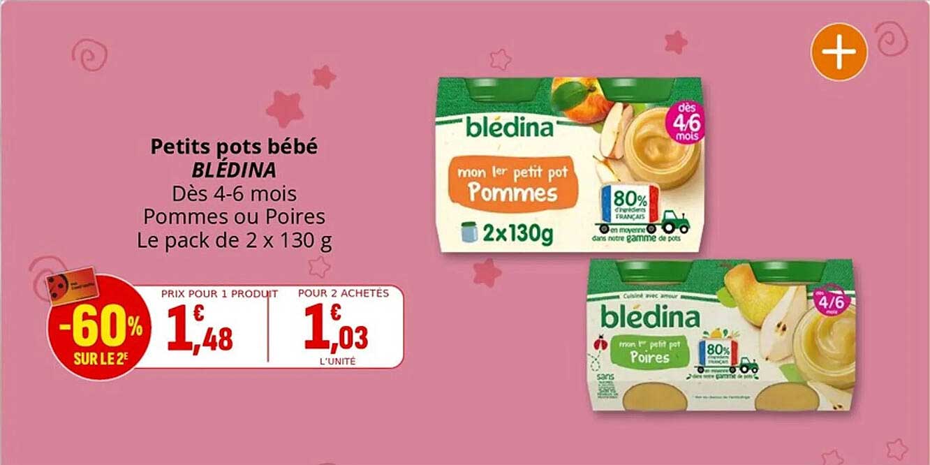 Petits pots bébé BLÉDINA