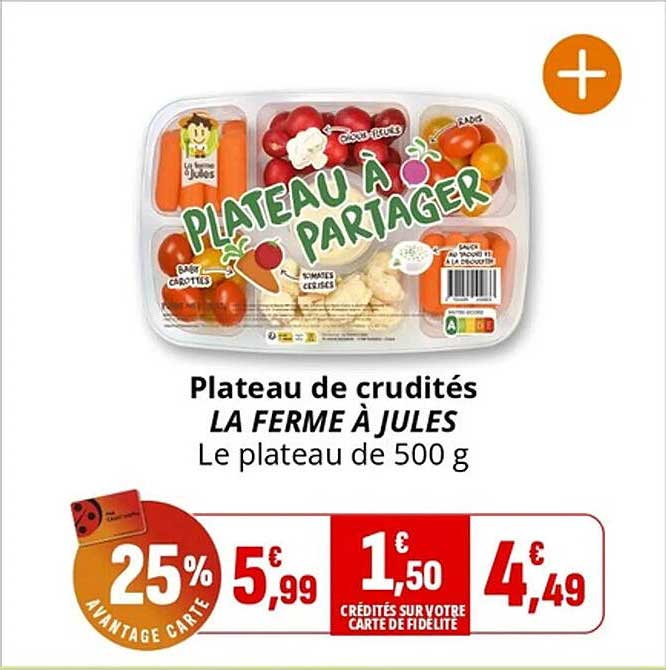 Plateau de crudités LA FERME À JULES