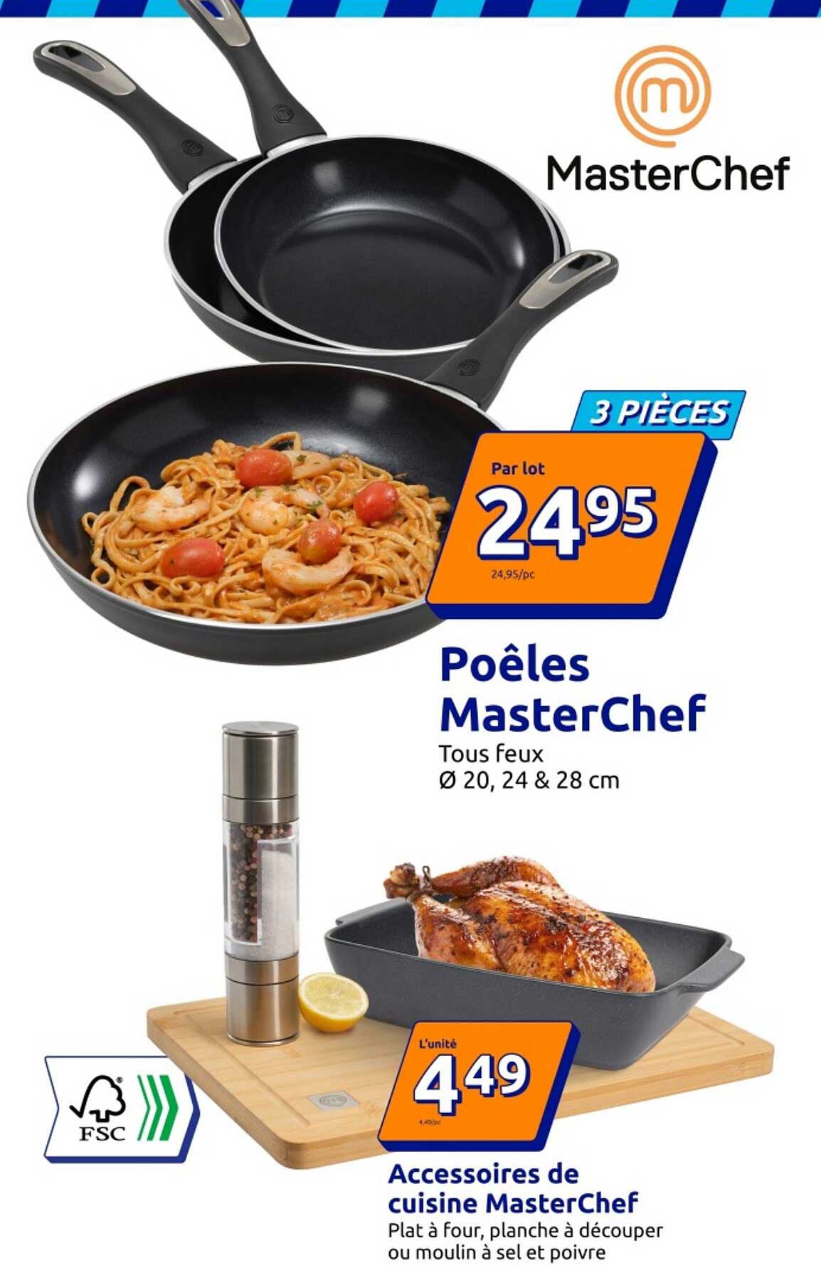 Poêles MasterChef 3 pièces