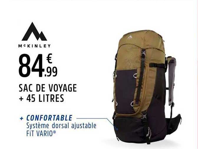 SAC DE VOYAGE + 45 LITRES