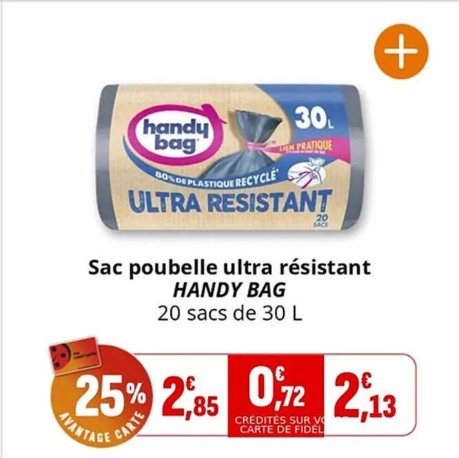 Sac poubelle ultra résistant HANDY BAG