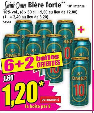 Saint-Omer Bière forte 10° Intense