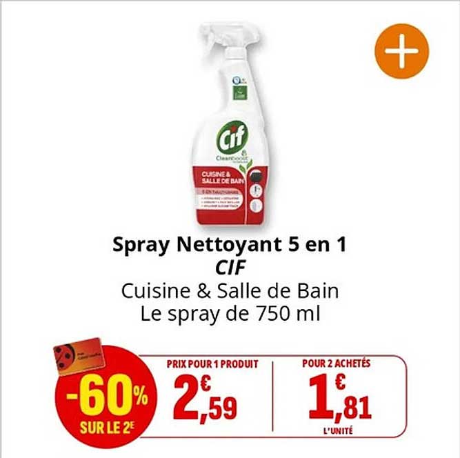 Spray Nettoyant 5 en 1 CIF